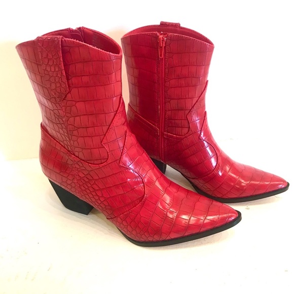 Red Crocodile Boot - Picture 1 of 1
